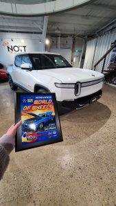 Holding the first place plaque from World of Wheels [...]</p srcset=